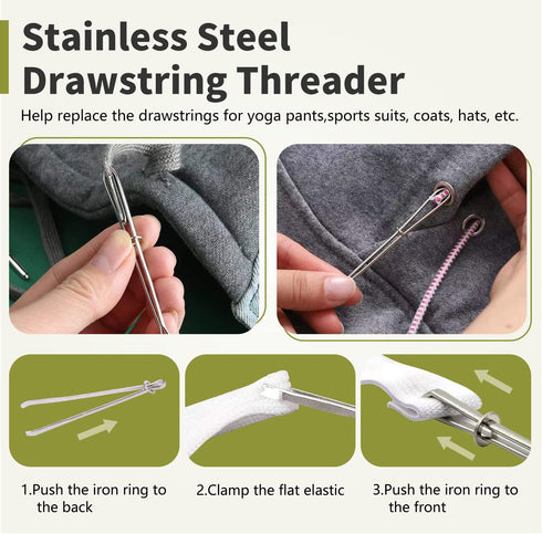 Needle Threaders Tool Set 47 in 1 for Hand Sewing, Sewing Machine, DIY (12 Pcs Needle Threaders + 2 Pcs Seam Rippers + 1 Pc Drawstring Threader+ 2...