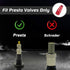 Bike Presta Valve Caps Red Presta Caps Aluminum Alloy Anodized, Fully Thread Red Air Dust Valve Stem Covers for Bike Used on Presta/French Valves,...