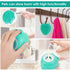 Dog Cat Bath Brush Comb Silicone Pet Grooming Brush Bath Shampoo Massage Dispenser Shower Brush For Short Long Haired Dogs And Cats(heart blue)...
