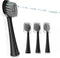 Replacement Brush Heads for Waterpick Sonic Fusion 2.0 Flossing Toothbrush with Cover, Compact, 3 Count Black, Hard Bristles...