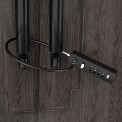 Cable Locks with Combination, 23.6Inch Steel Small Cable Rope Locks with 4-Digit Combination, Resettable Code for Bikes, Fence, Pet Door, Lockers,...