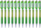Pentel Cometz Automatic Pencil, 0.9mm, Light Green Barrel, Box of 12 (AX119K)...