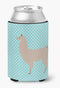 Caroline's Treasures BB8090CC Llama Blue Check Can or Bottle Hugger Cooler Washable Drink Sleeve Collapsible Beverage Insulated Holder, Can Hugger...