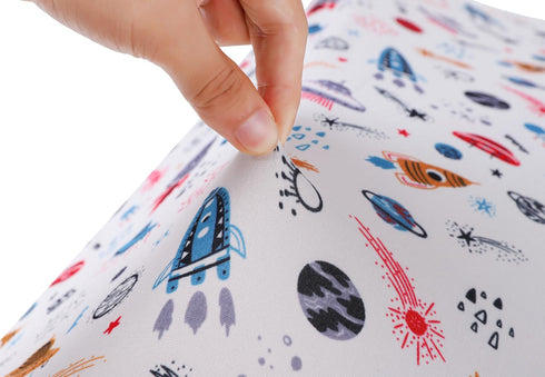 Changing Pad Cover Set 3 Pack Jersey Knit Ultra Soft for Baby Boys Girls Rocket Satellite/Car/Bus...
