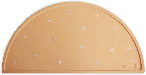 mushie Silicone Placemat for Kids | BPA-Free Non-Slip Design (Sun Orange)...
