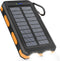 Solar Charger 20000mAh Power Bank Portable Solar Phone Charger, Camping Waterproof External Battery Charger for Cell Phone, 2 USB/LED Flashlight w...