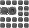 Zrwcvxy 20 Sets Magnetic Snaps,Plum Magnetic Snap Buttons for Clothes Purse Handbag Scrapbook Homemade Sewing Craft (Black)…...