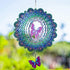 Outdoor Wind Spinner Metal, 12 Inches Butterfly Hanging Wind Spinners 3D Garden Wind Sculpture for Outdoor Garden Patio Decoration...