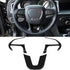 Steering Wheel Cover Trim Interior Accessories Decoration Kit for 2015-2021 Dodge Challenger Charger, for 2014-2021 Dodge Durango & Jeep Grand Che...
