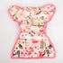 One Size Cloth Diaper Cover Snap With Double Gusset (Flamingo)...