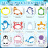 36 Pcs Cute Animal Sticky Notes Sea Animal Ballpoint Pens Under The Sea Party Favors Gift, 24 Mini Fun Pads Self Stick 12 Ocean Pens for Office Sc...