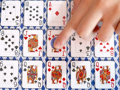 Regal Games - Poker Keeno Bulk Game Set - includes 12 Two-Sided Boards, 200 Scoring Chips, 1 Deck of Standard Poker Cards - 24 Unique Board Layout...
