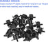 100 Pack Irrigation Drip Emitters - Garden Lawn Pressure Compensating Dripper Constant Flow Apply to Watering System (34x23.5mm Black)...