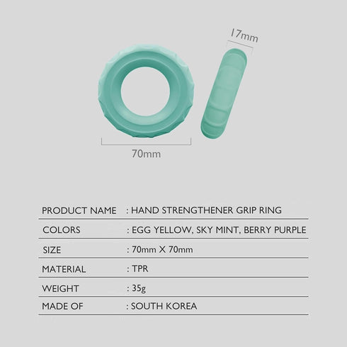 Hand Strengthener Grip Ring Exercisers Squeezer Gripper for Muscle Strengthening Training Tool...