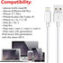 iPhone Charger Cable Lightning Cable Mfi Certified 5Pack(3ft/3ft/6ft/6ft/10ft) USB Fast Long iPhone Charging Cords Compatible iPhone XS/Max/XR/X/8...