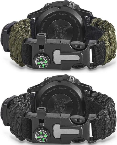 Onewly Compatible with Samsung Galaxy Watch 3 Band 45mm,Multi-Functional Outdoor Survival Umbrella Rope 22mm Watch Strap for Gear S3 Frontier/Clas...