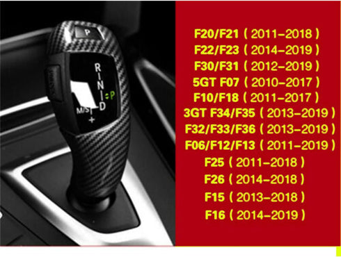 Car Sticker Gear Shift Knob Cover Car Interior Accessories for BMW Series...