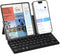Doohoeek Universal Bluetooth Keyboard for Samsung Galaxy Z Fold, iPads, Tablets and Phones, Dual Bluetooth Mini Keyboard with Any-Angle Kickstand ...
