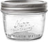 Kerr Wide Mouth Half-Pint Glass Mason Jars 8-Ounces with Lids and Bands (2 Jar-Pack)...