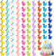 100 Pack Mini Resin Ducks, Multicolor Mini Ducks Wearing Party Hat, Tiny Duck Miniature Duck Figures Tiny Home Ornament for Micro Landscape Dollho...