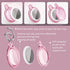 4 Pack Airtag Keychain Waterproof,Air Tag Holder Case Compatible with Apple AirTag Case for Dog Cat Collar Tracker Key Ring Locator Protective Cov...