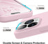 GONEZ for iPhone 14 Pro Max Case Silicone, Compatible with Magsafe, with 2X Screen Protector + 2X Camera Lens Protector, Liquid Silicone Shockproo...