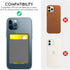 AHASTYLE Phone Card Holder Stick On, Slim Phone Wallet Strong Adhesive Silicone Credit Card Pouch Sleeve Compatible with iPhone/Android/Samsung Ga...
