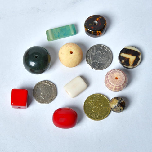 1/2 LB Bag of Assorted Resin Beads for Jewelry Making, Bracelets and Necklaces, Crafting Beads Supplies Kit, Large & Small Beads...