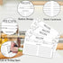 100 Count Recipe Cards, Recipe Cards 4x6 Inch White, 4x6 Recipe Cards Double Sided, Blank Recipe Cards for Bridal Showers and Wedding, Christmas G...