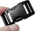 Buckles for 3/4 inch Wide Webbing Straps: Quick Side Release Buckles 10 set and Tri-Glide Slide 20 pcs Fit 0.75" Nylon Web Belt, Plastic Snap Fast...