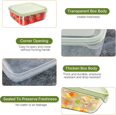 4 Pcs Cheese Container For Refrigerator, Plastic Cheese Slice Holder with Lids, Sliced Cheese Keeper For Fridge, Airtight Cheese Box for Refrigera...