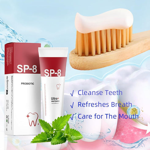 SP-8 Probiotic Toothpaste, SP8 Toothpastec, SP8 Fresh Breath Deep Cleaning Care Toothpaste 100g...