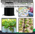 1/4 Drip Irrigation Tubing, 50 Feet, Flexible PVC Plastic Drip Irrigation Hose for Gardening, Misting, Hydroponics and DIY Landscape Garden Projec...