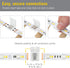 Armacost Lighting 6 Pin RGB+WW LED Strip Light Tape to Tape Splice Connector (5-Pack) 760790...