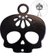Sparkle Rider Sugar Skull Bell Hanger Mount with Swarovski Crystals | Decorative Bracket to Attach Gremlin, Guardian, Harley Motorcycle Bells | Cu...