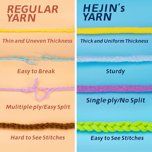 60g Peach Yarn for Crocheting and Knitting;66m (72yds) Cotton Yarn for Beginners with Easy-to-See Stitches;Worsted-Weight Medium #4;Cotton-Nylon B...