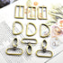 15Pcs Metal Swivel Snaps Hooks with D Rings and Tri-Glides Slide Buckles for Key Lanyard Purse Bag Straps Dog Collars DIY Sewing Hardware Craft (1...