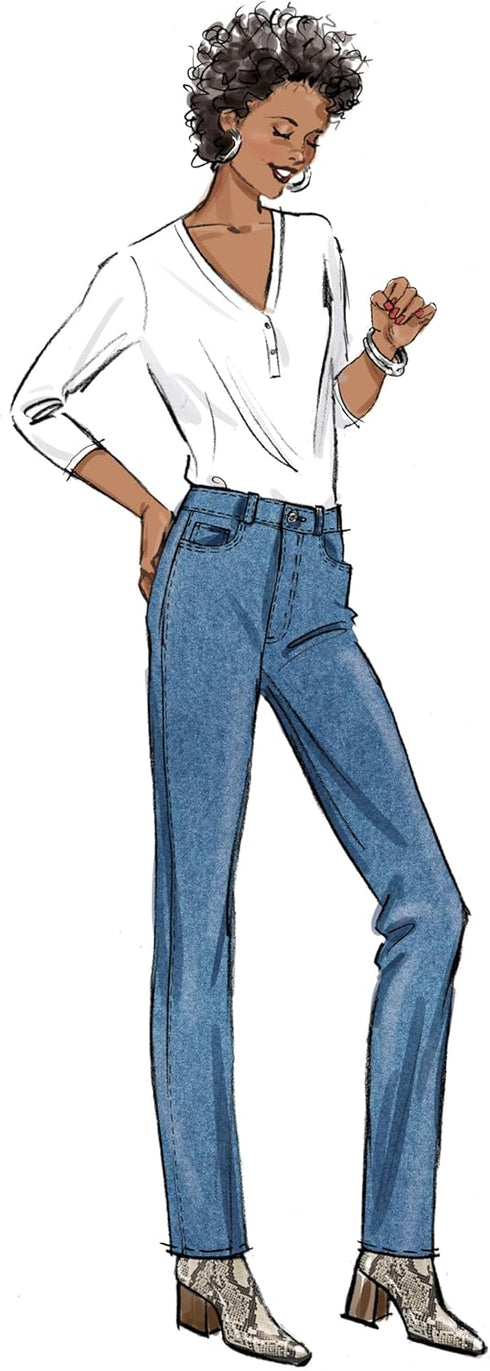 Butterick Misses' Jeans Sewing Pattern Kit by Palmer/Pletsch, Design Code B6911, Sizes 4-6-8-10-12...