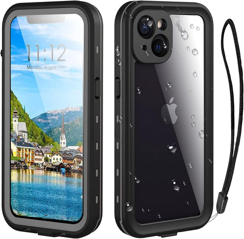 Waterproof iPhone 13 Case - Full Protection iPhone 13 Waterproof Phone case 6.1 Inch Shockproof Dustproof with Built in Screen Protector and Lanya...