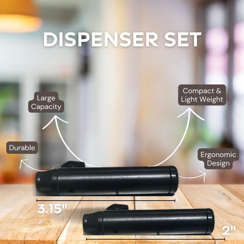 iSnuff Travel Storage Box Discreet Compact Spice Dispenser 2Pcs Bullet Style Set (L and XL)...