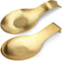 Stainless Steel Spoon Rest, Spatula Ladle Holder, Stainless Steel Utensil Spoon Rest Holder, Brushed Finish, Dishwasher Safe 9.8 x 3.7 Inch (Gold ...