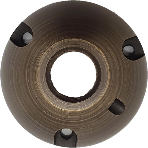 Brass Mounting Plate, Heavy Duty Surface Flush Mount for Low Voltage Outdoor Landscape Lighting, Easy to Install, ?Solid Metal Construction...