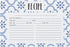 C.R Gibson Q12-24018 Double Sided Recipe Cards, 40pcs, 4'' W x 6'' L, True Blue...