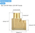 uxcell Brass Pipe Fitting 90 Degree Street Elbow Brass 3/8" NPT Pipe Connector for Gas, Air, Oil, Propane, 2pcs...