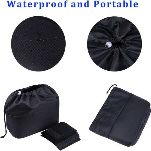 Shockproof Camera Insert Bag for SLR DSLR Mirrorless Camera Lens Flash Light Accessories Camera Pouch with Adjustable Dividers for Canon Nikon Son...