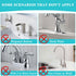 Diatomite Kitchen Faucet Mat, Quick Drying Kitchen Sink Splash Guard Behind Faucet, Grey Water Absorbing Stone Tray for Sink Drying Stone Mat for ...