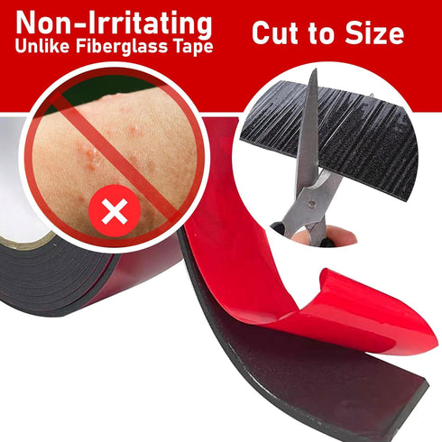 Redford Supply Co. 2 Inch Pipe Insulation Tape - Weather Resistant Water Pipe Wrap Tape - Outdoor Water Pipe Insulation Wrap, Insulation Tape for ...