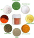 4 Pack 4 in 1 Salt and Pepper Shaker Travel Spice Container Camping Seasoning Shaker RV Condiment Jars with Lid Camping Spice Kit for Home Restaur...