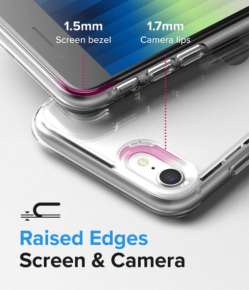 Ringke Fusion Compatible with iPhone SE 5G (3rd Gen, 2022) 4.7-Inch, iPhone SE 2020, iPhone 8/7 Case, Transparent Hard Back Shockproof Bumper Phon...