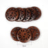 Chenkou Craft Pierced Flower Wood Buttons 30mm Sewing Craft 50Pcs...